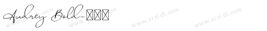 Audrey Bold字体转换